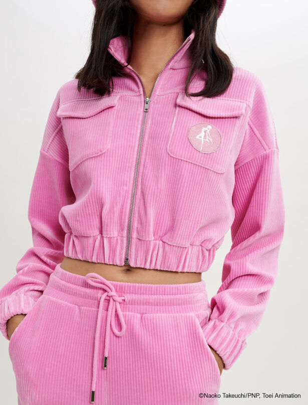 마쥬 코듀로이 재킷 MAJE Stretch corduroy jacket,Pink