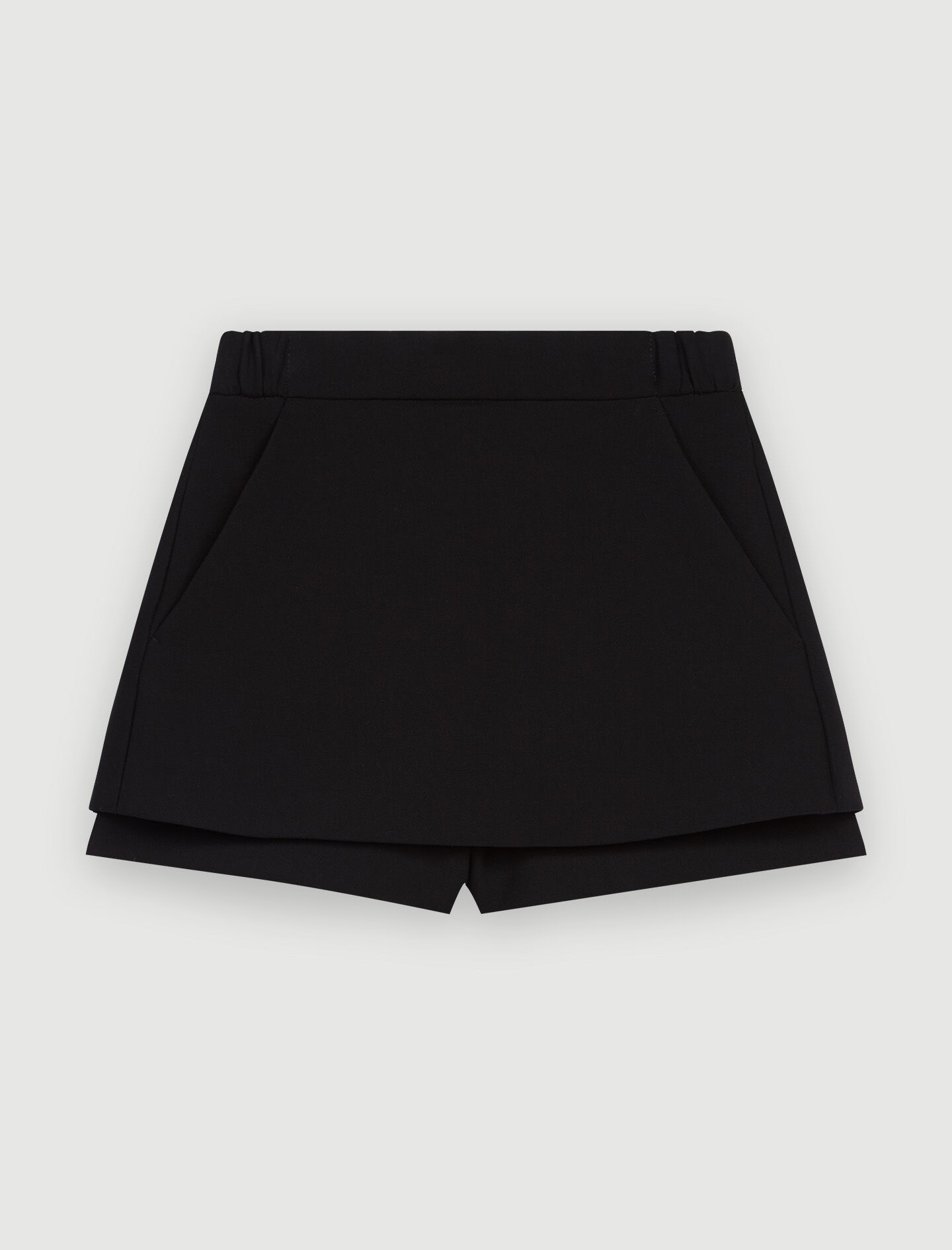 121IPAMO Trompe-l'œil shorts in crêpe fabric. - Skirts & Shorts
