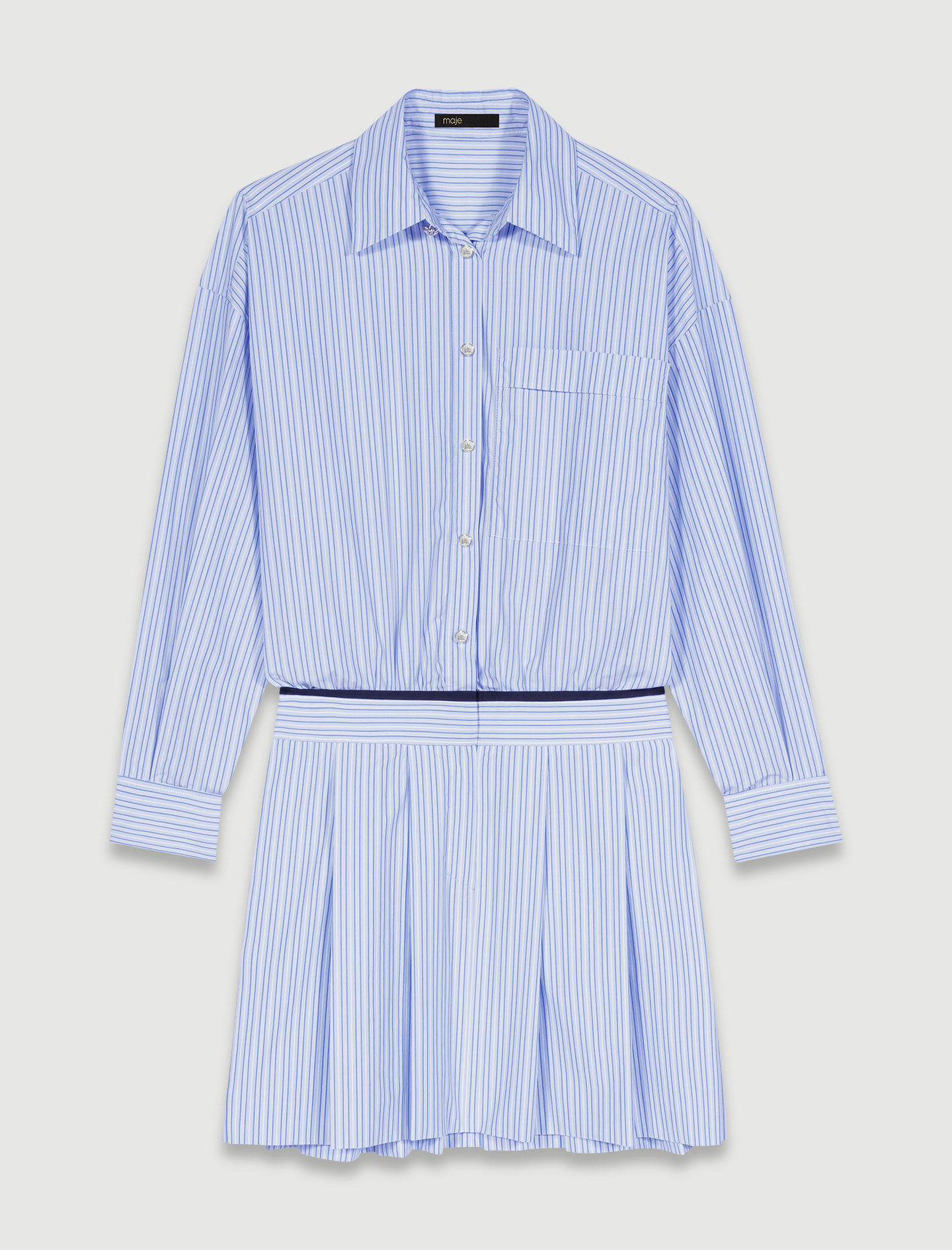 224RAUDRI Short shirt dress - Dresses - Maje.com