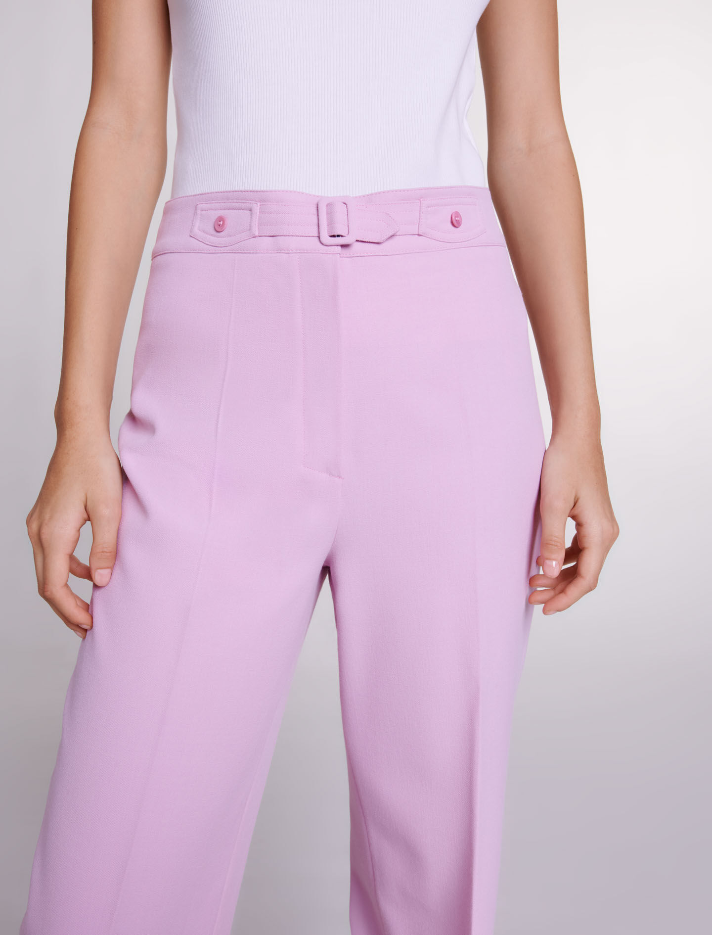 Rose Pink Silk Wide Leg Pants – ALBANA New York