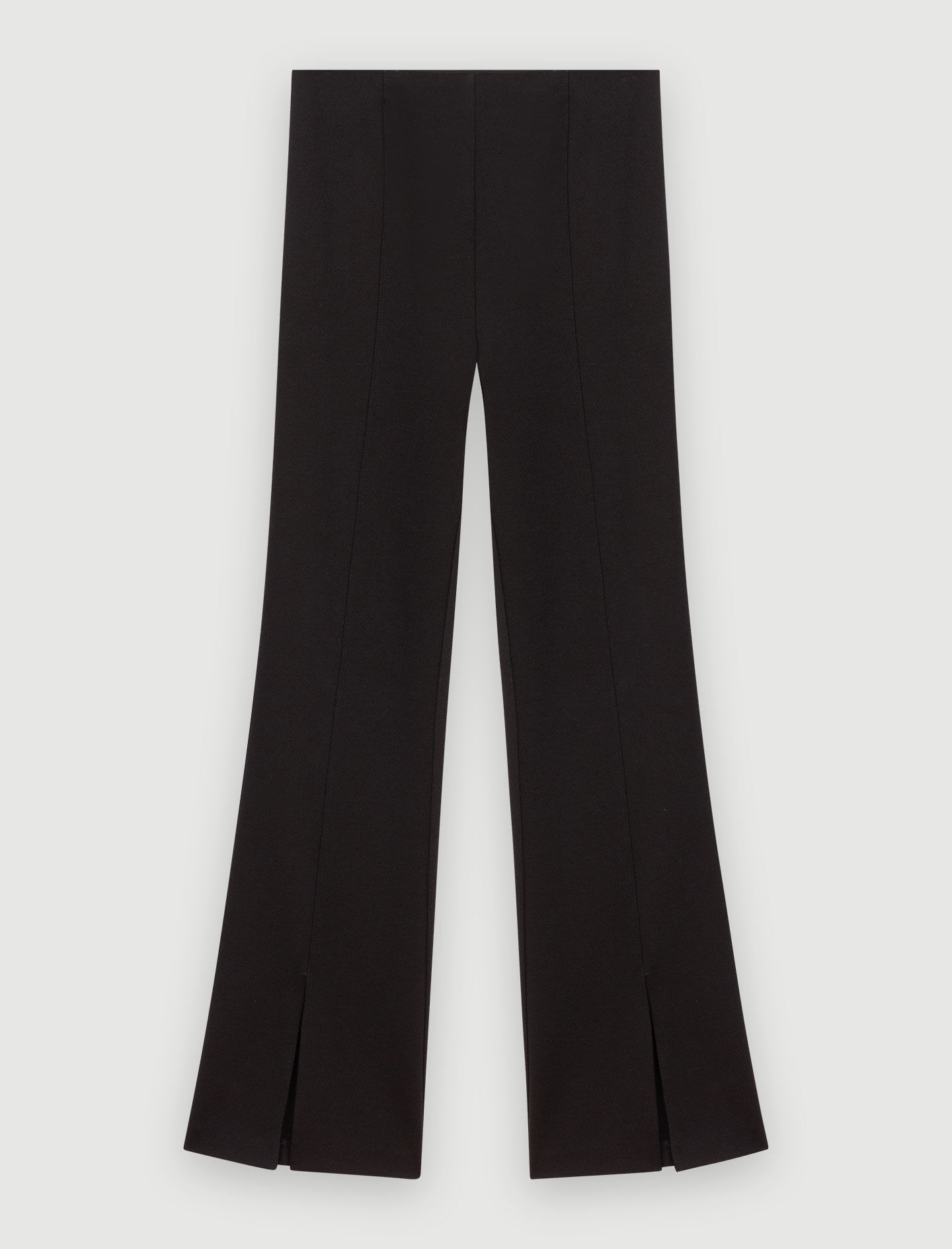 Black | Slim Leg Wool Blend Trouser | Pure Collection