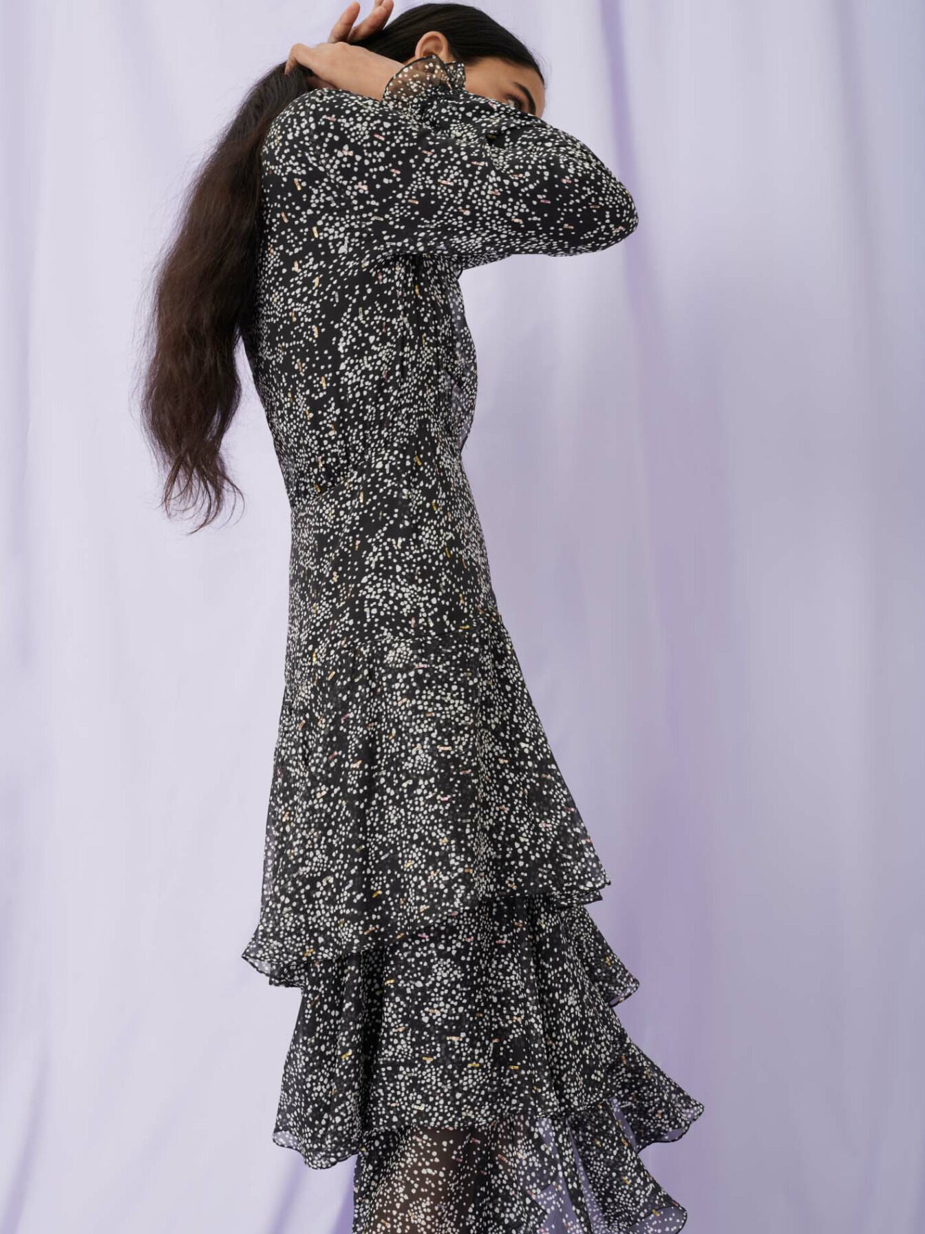 maje silk dress
