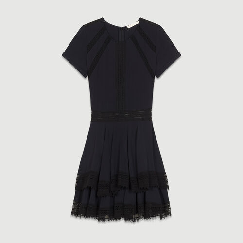 RAGLIA Flounced lace dress - Dresses - Maje.com