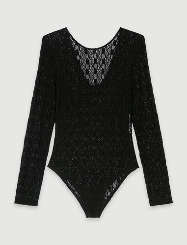 123MAISERANE Lace bodysuit - Tops & Shirts - Maje.com