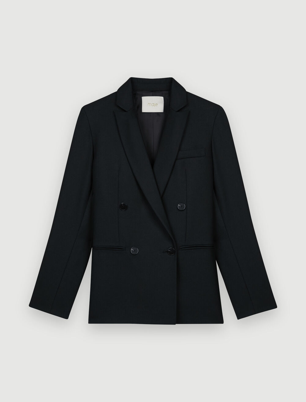 120VILA Black blazer - Coats & Jackets - Maje.com