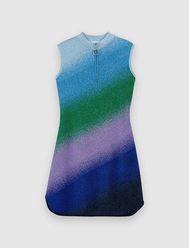 Maje Sleeveless lurex knit dress. 1