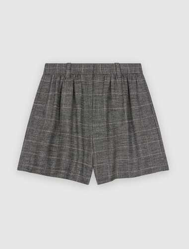 Maje Flowing checked shorts. 1