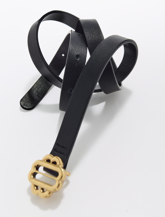 Belt leather belt Hermès Black size 95 cm in Leather - 32569467