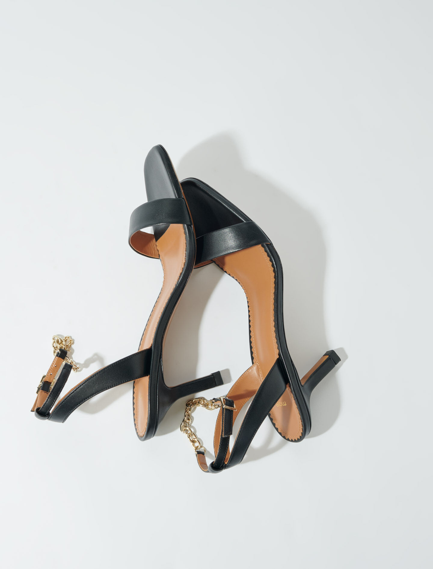 Heels & Wedges | Womens Black Pencil Heel Sandals | Freeup