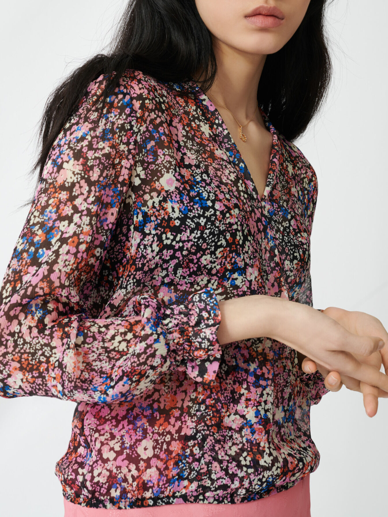 maje silk dress