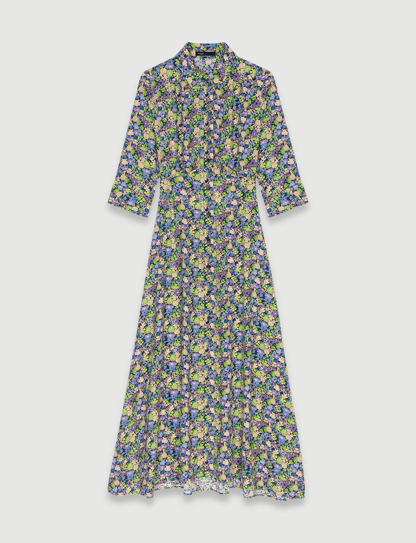 Women Long Maxi Dress Floral Print Boho Party Beach Dresses Long / Short  Sleeve | eBay