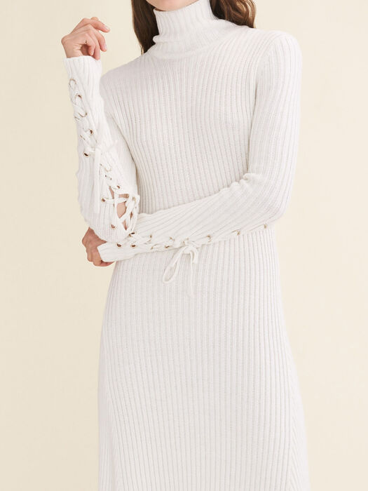 RAFAELA Long tube-knit dress - Dresses - Maje.com