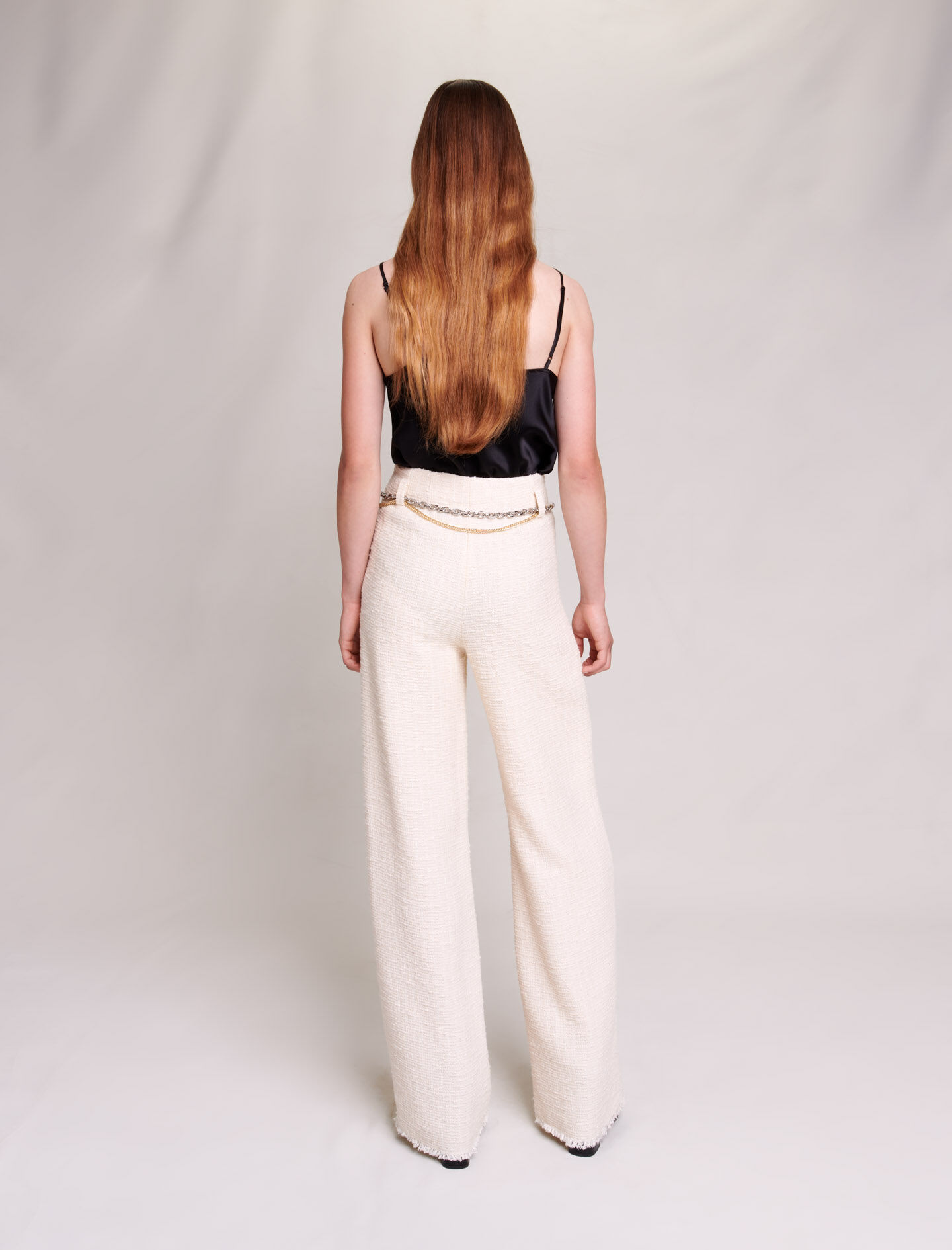 Buy Off White Trousers & Pants for Women by Encrustd Online | Ajio.com