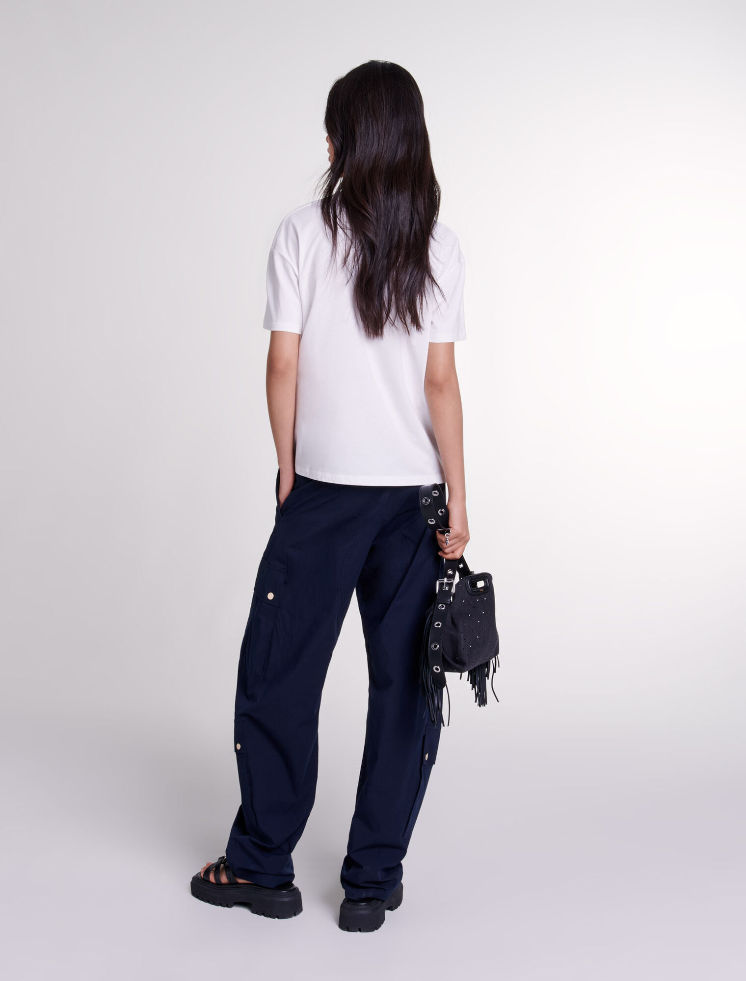 Paris rhinestone T-shirt