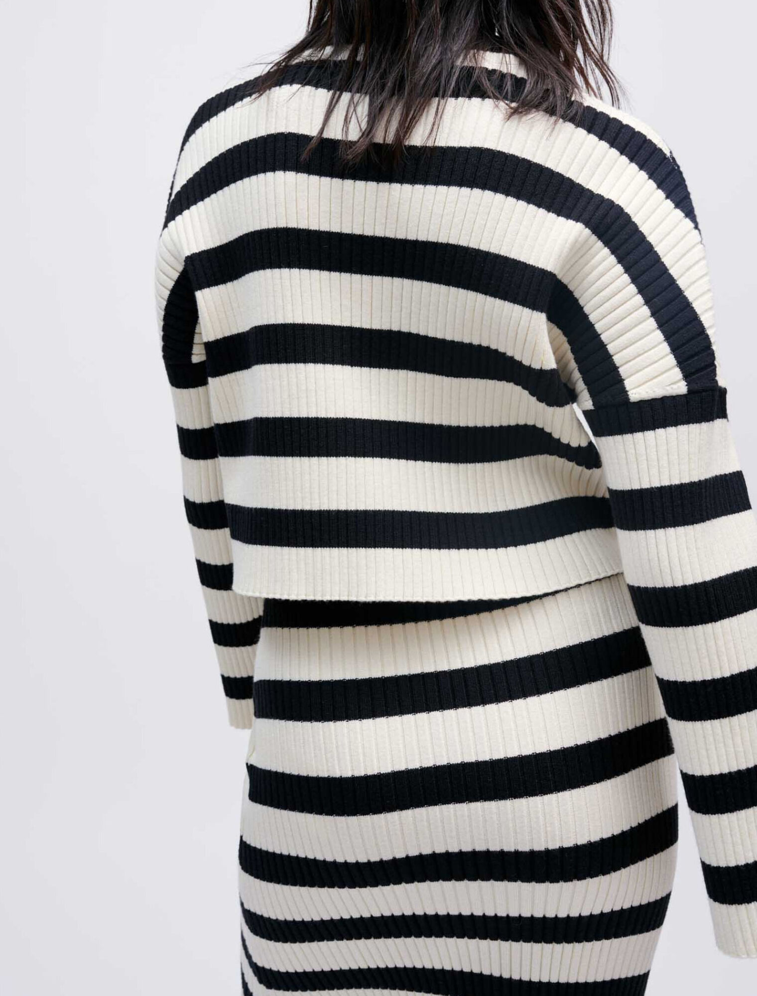 Striped knit jumper