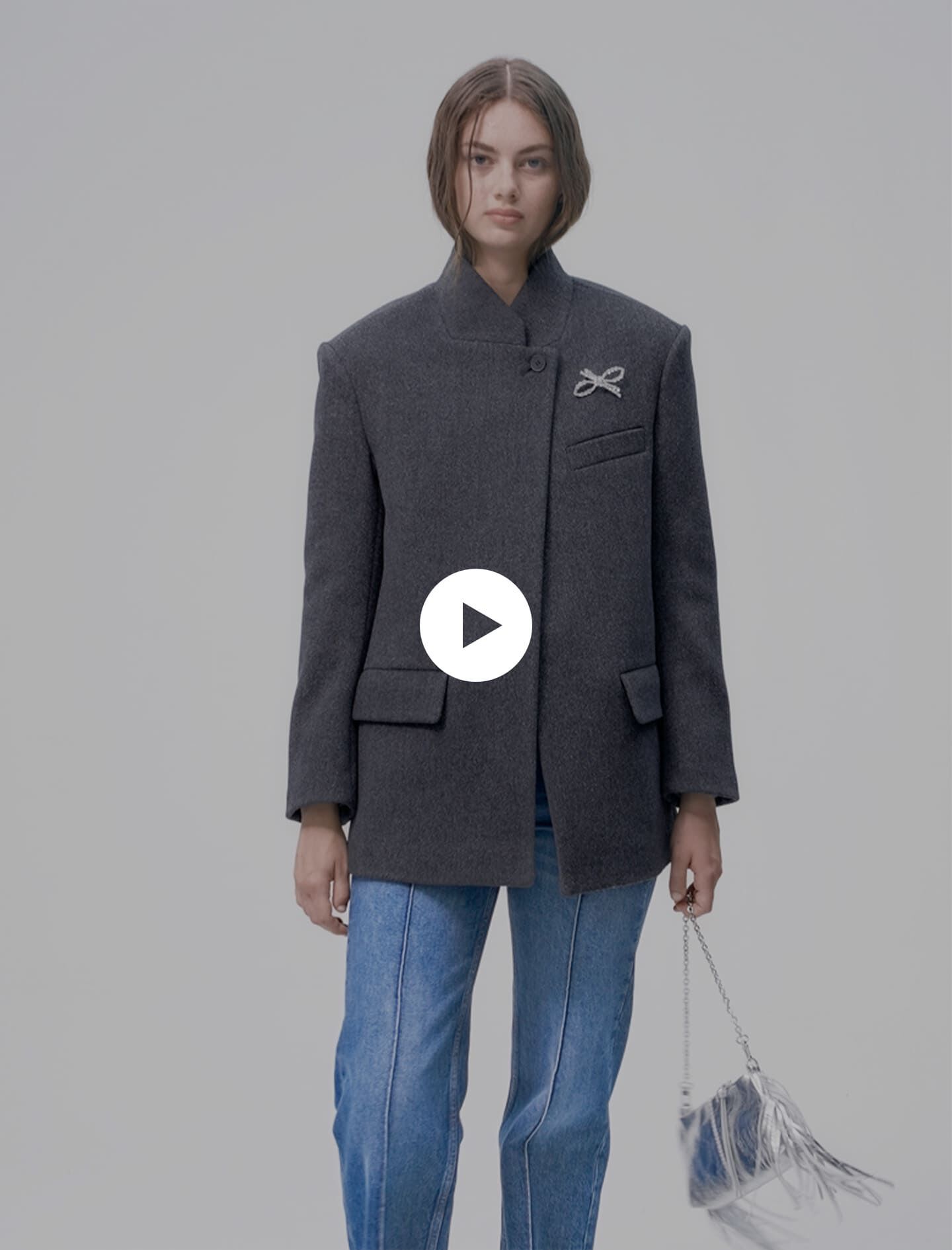Maje grey coat shop