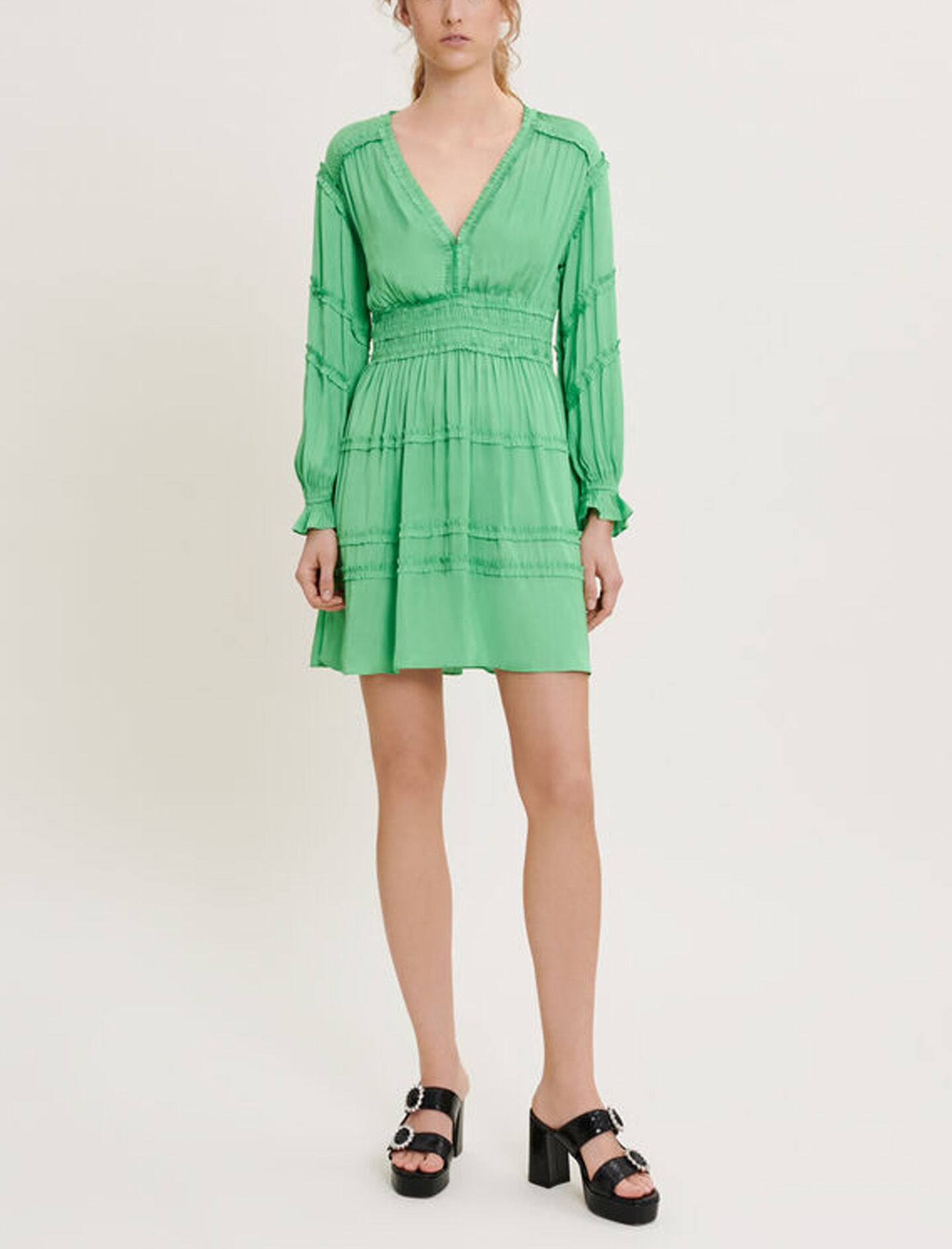 Green maje dress shop