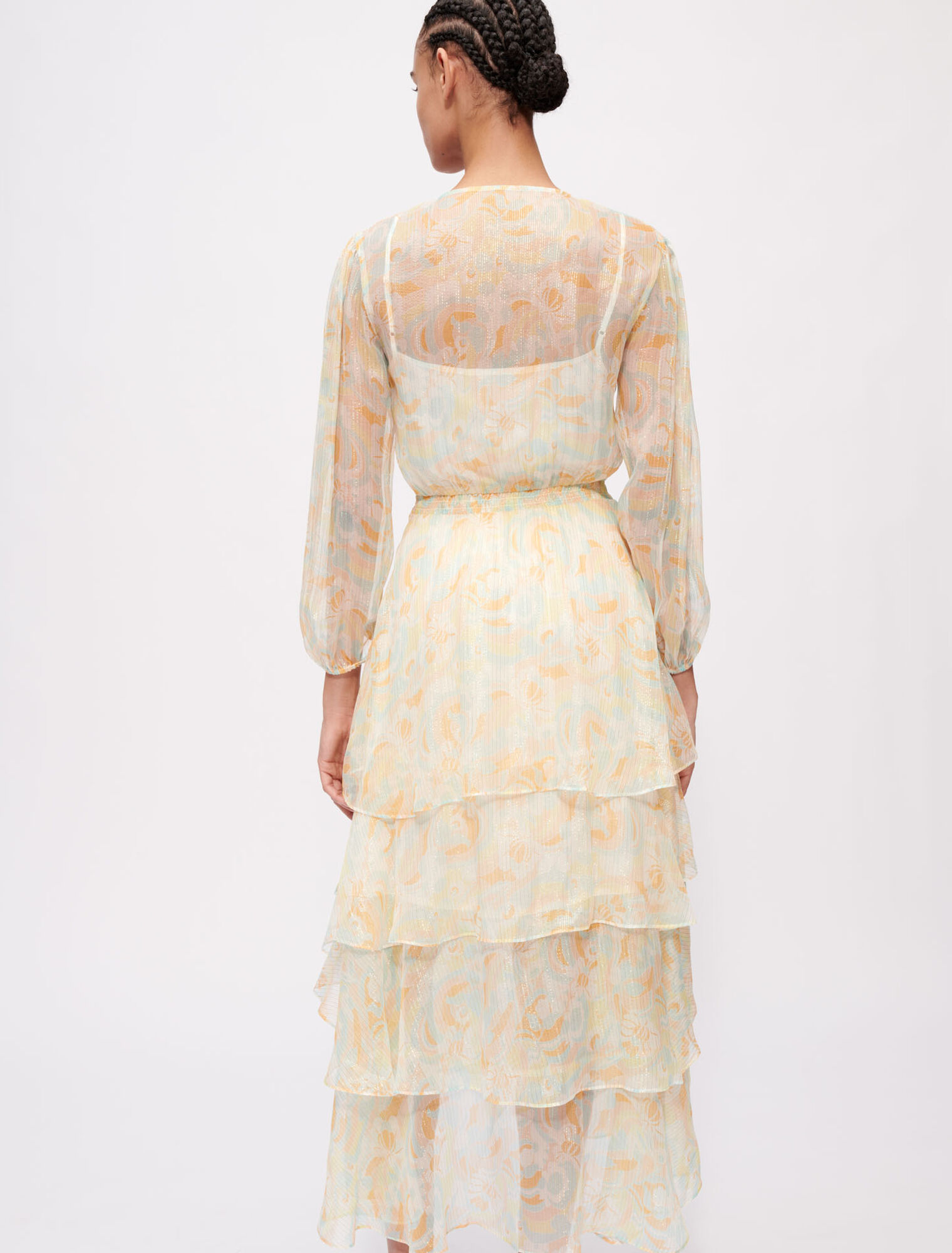 Shiny, fluid silk dress