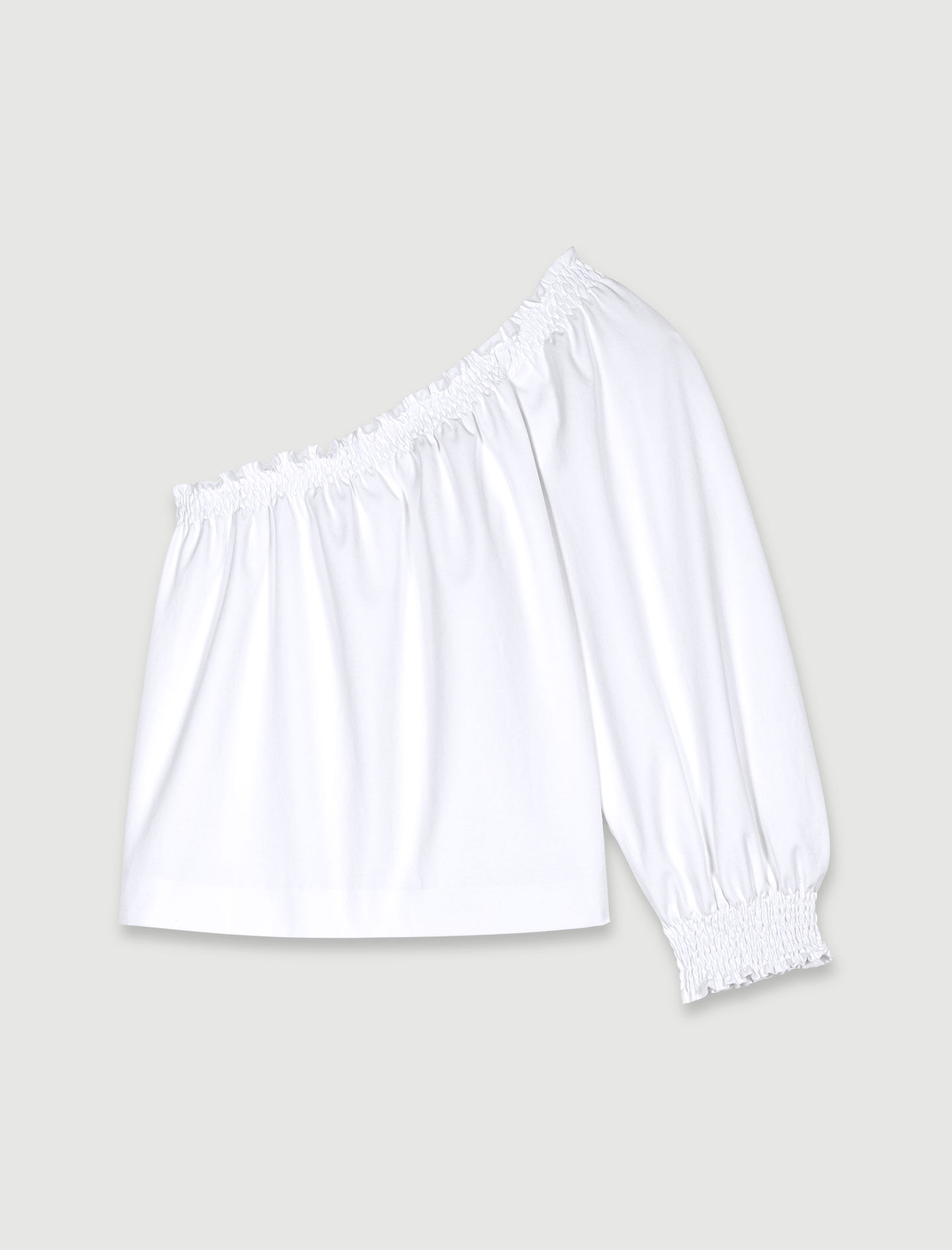 maje 2023 tops トップス Asymmetrical top White For Women | Maje