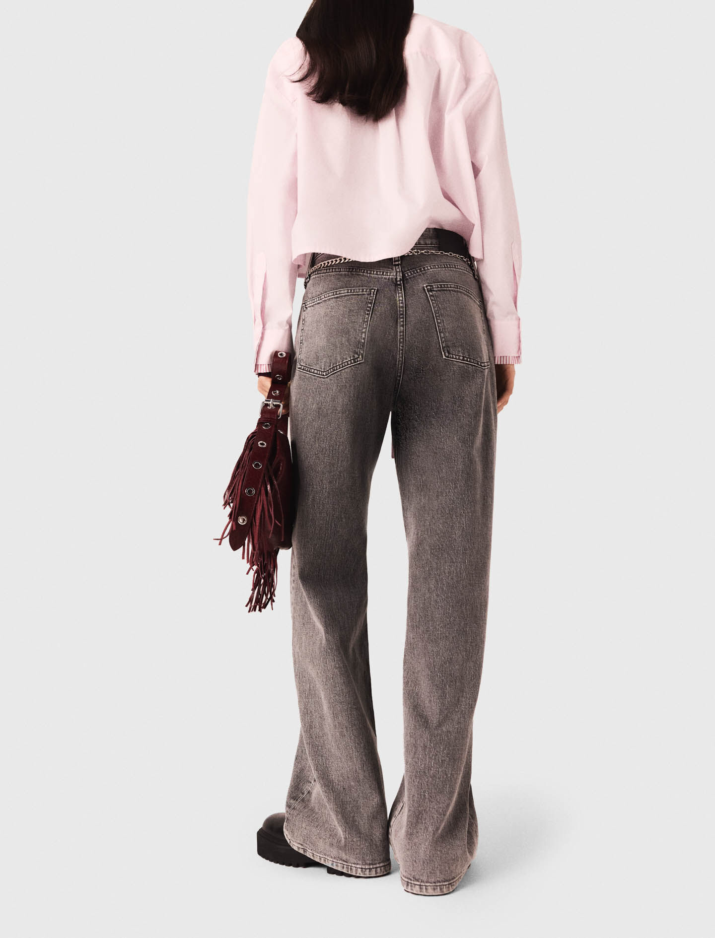 パンツ ROTATE WIDE LEG PANTS Wide Leg Sequins Pants Black - ROTATE Birger Christensen