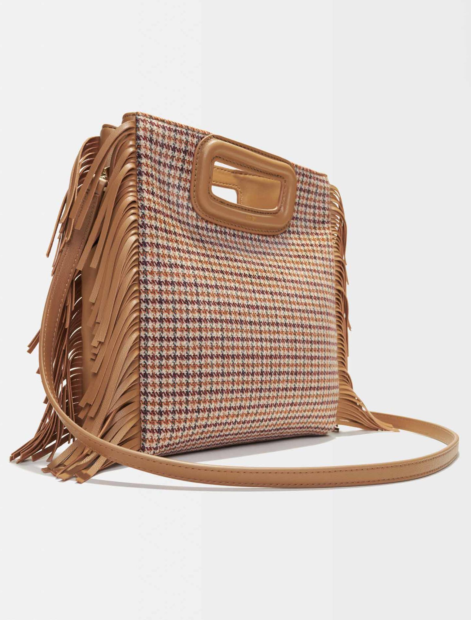 Canvas houndstooth M bag