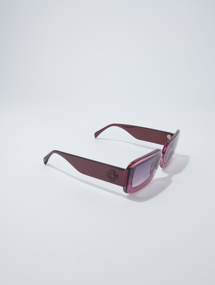 Acetate glasses with smoked lenses