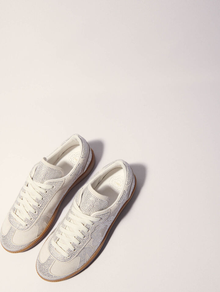 Casual rhinestone sneakers