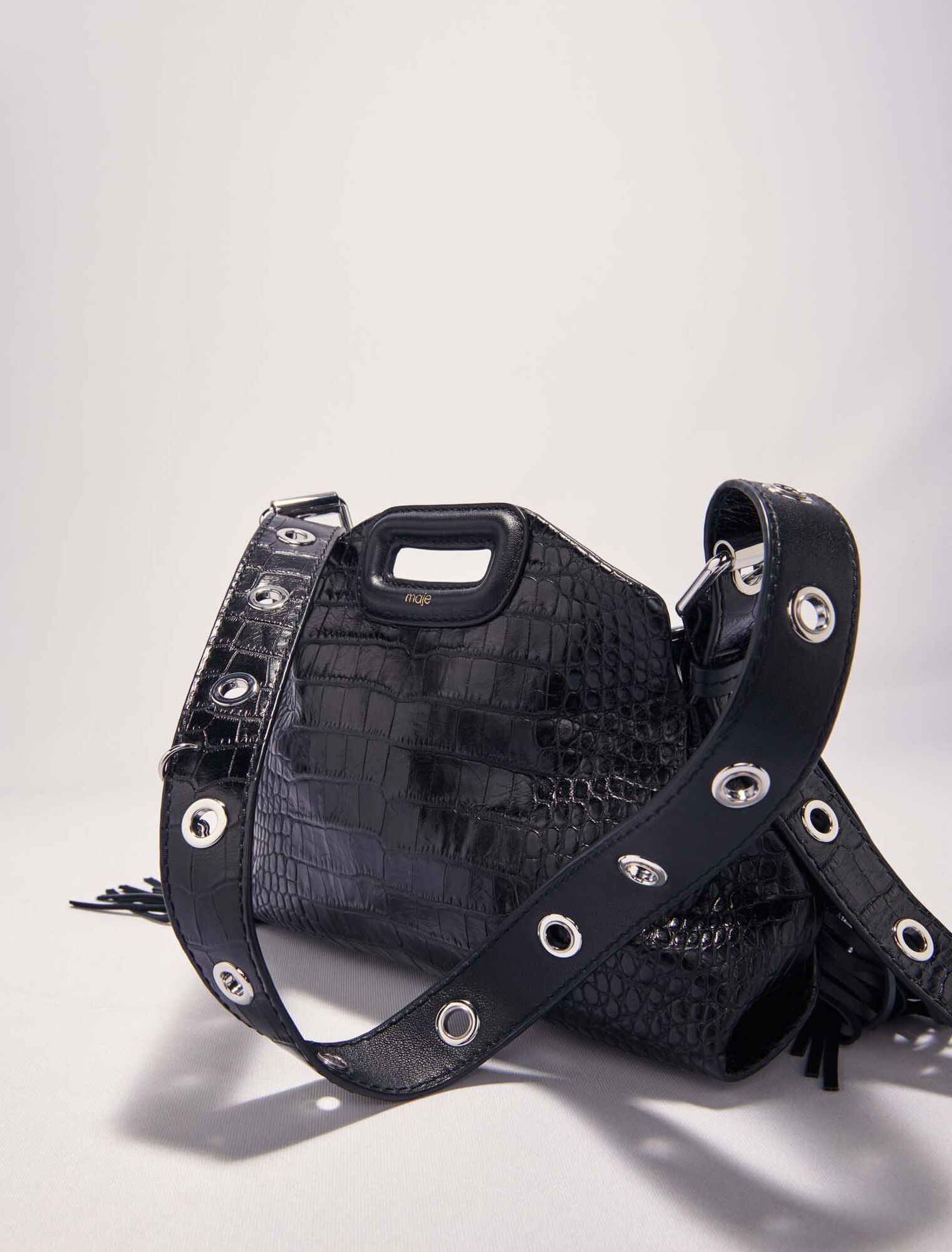 Miss M Mini embossed leather bag