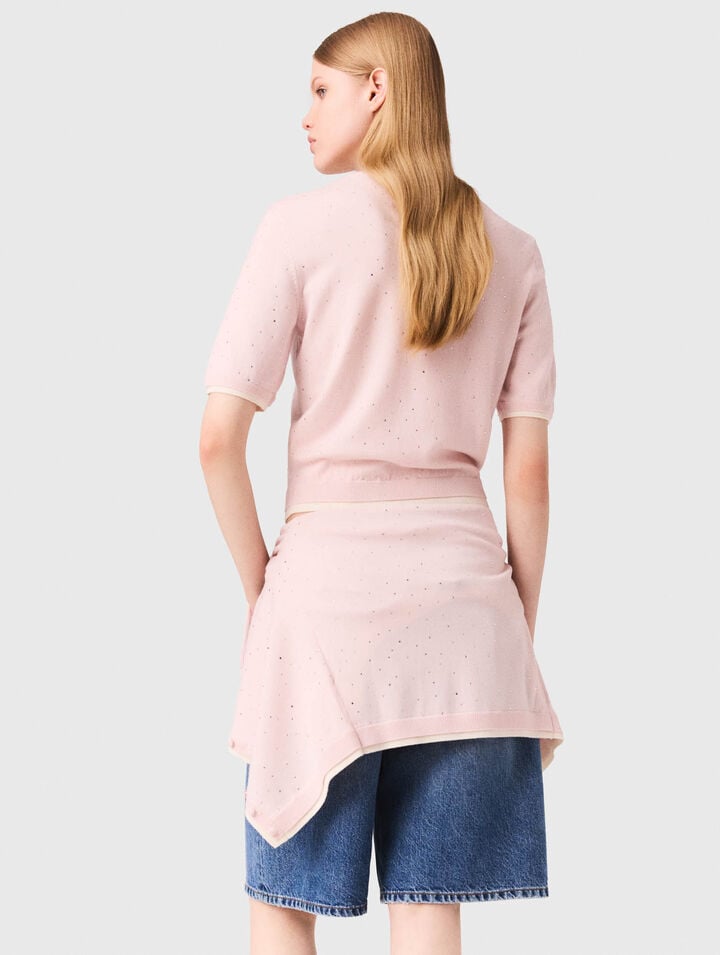 100% wool short-sleeve jumper