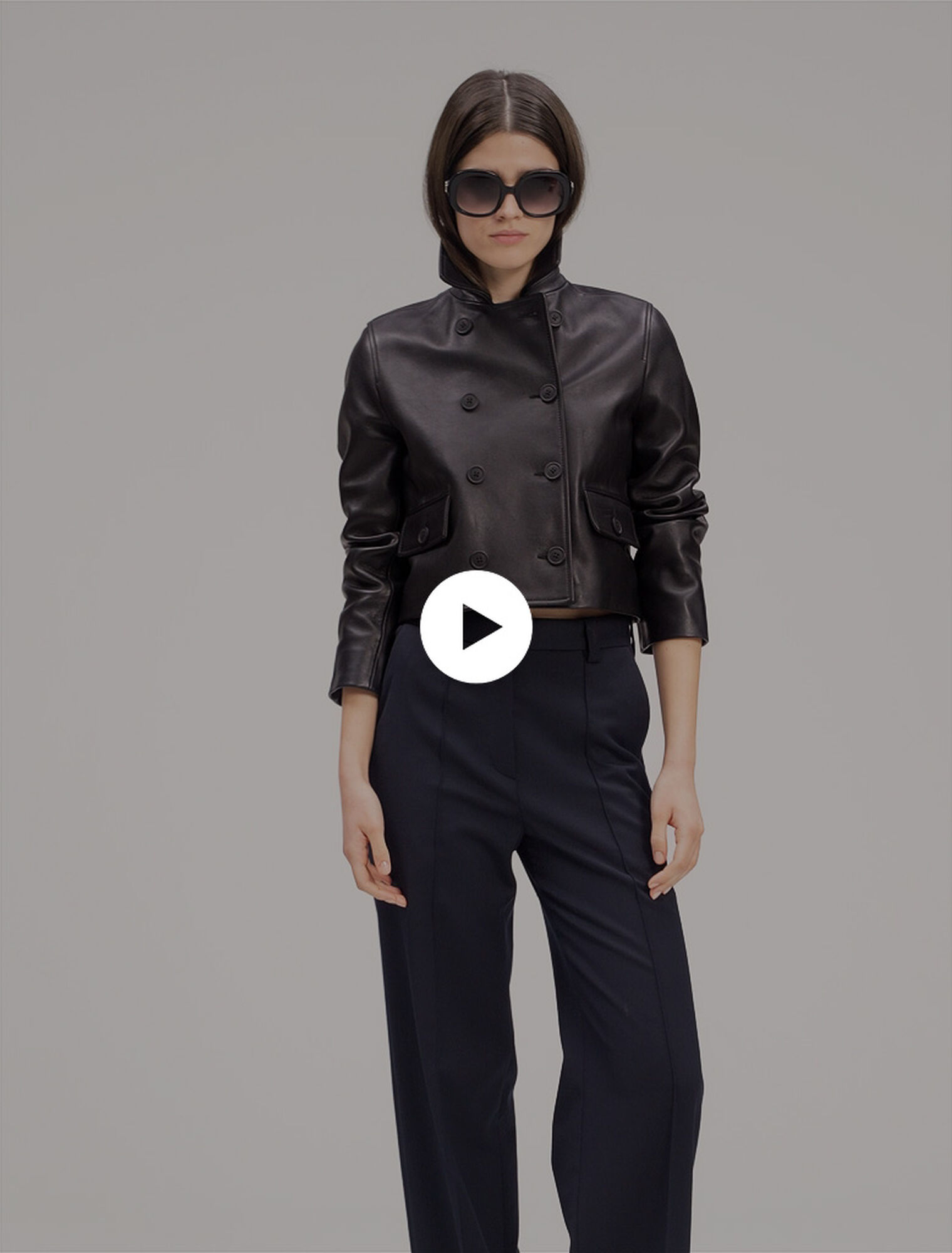 Suit trousers with pintucks