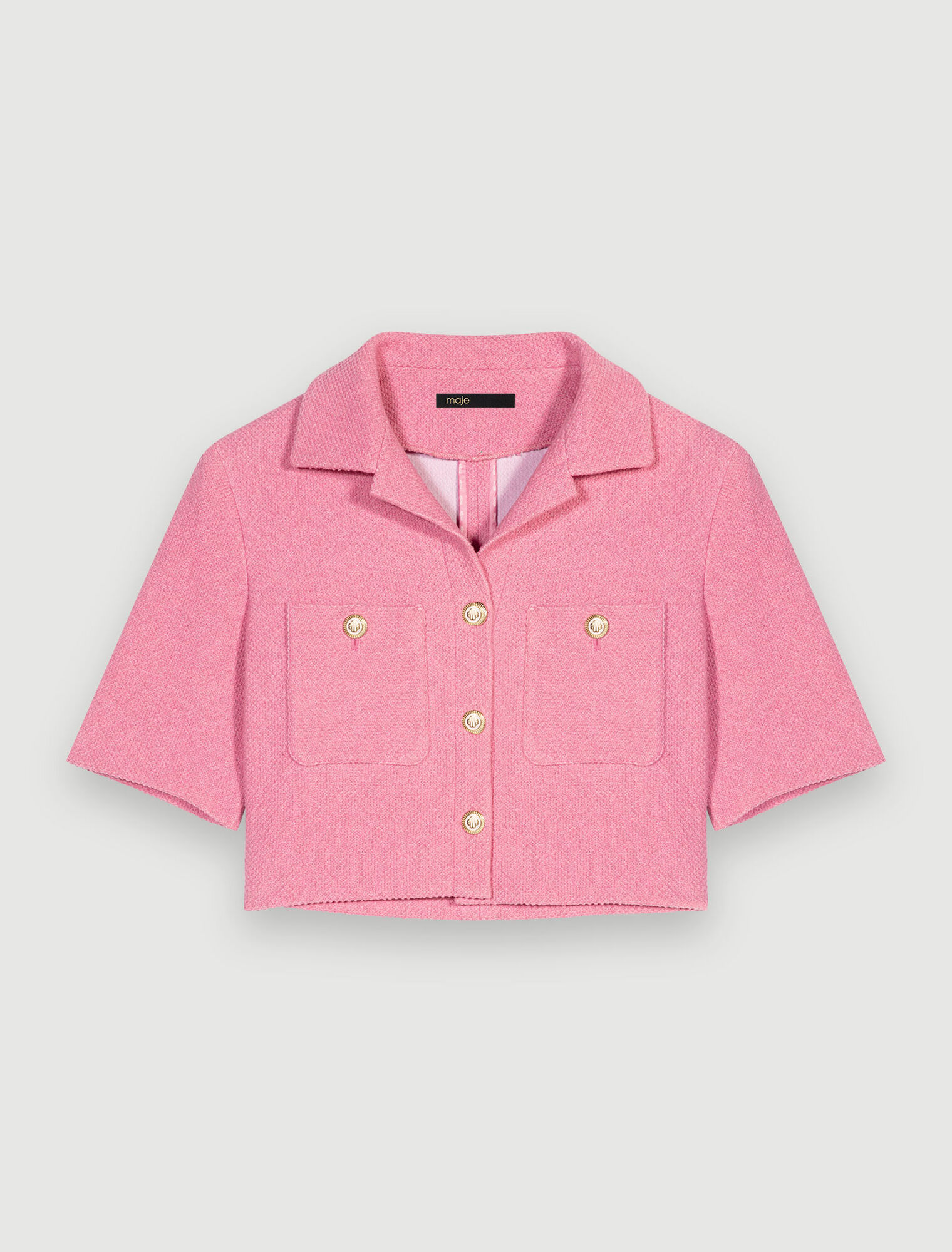 Cropped tweed jacket