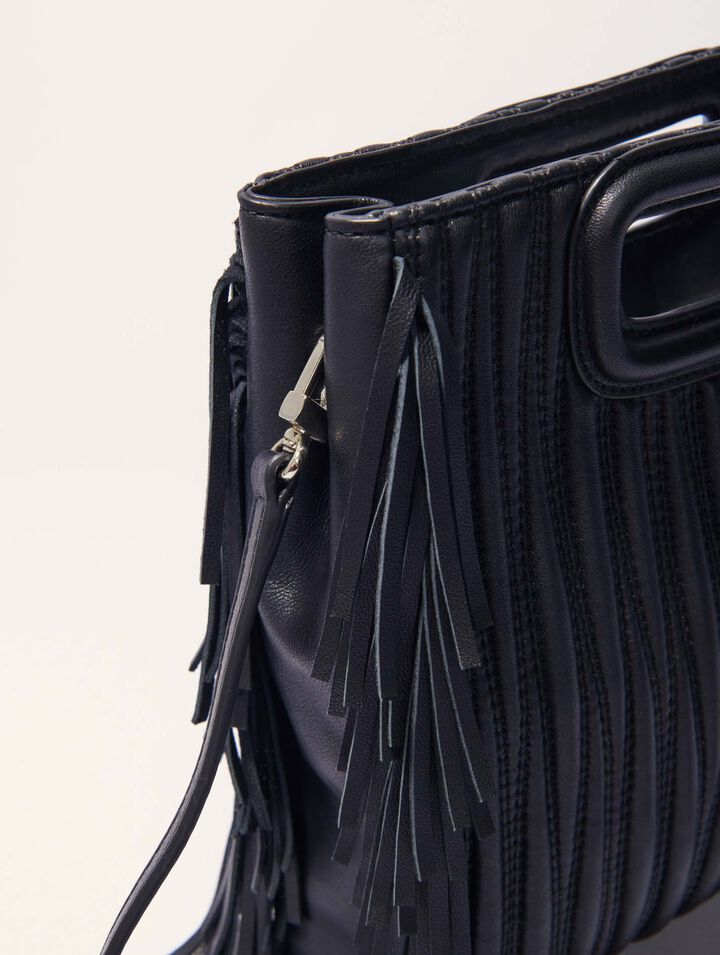 Quilted leather M bag