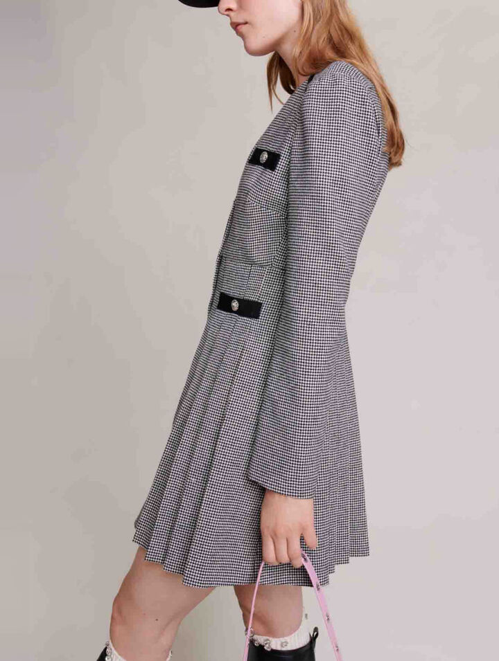 Short pleated dress
