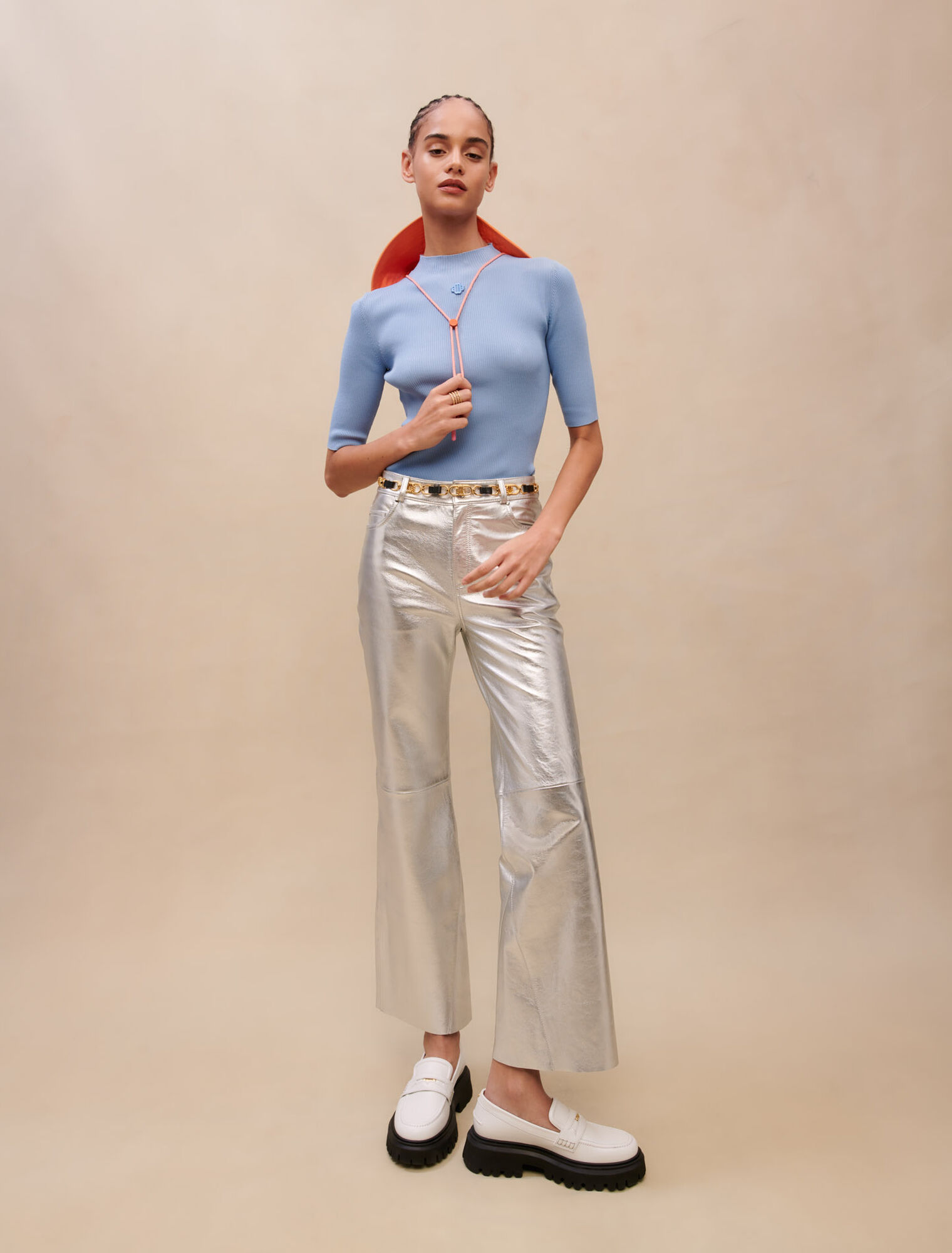 Mock-neck sweater