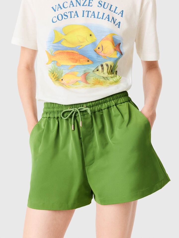 Technical fabric shorts