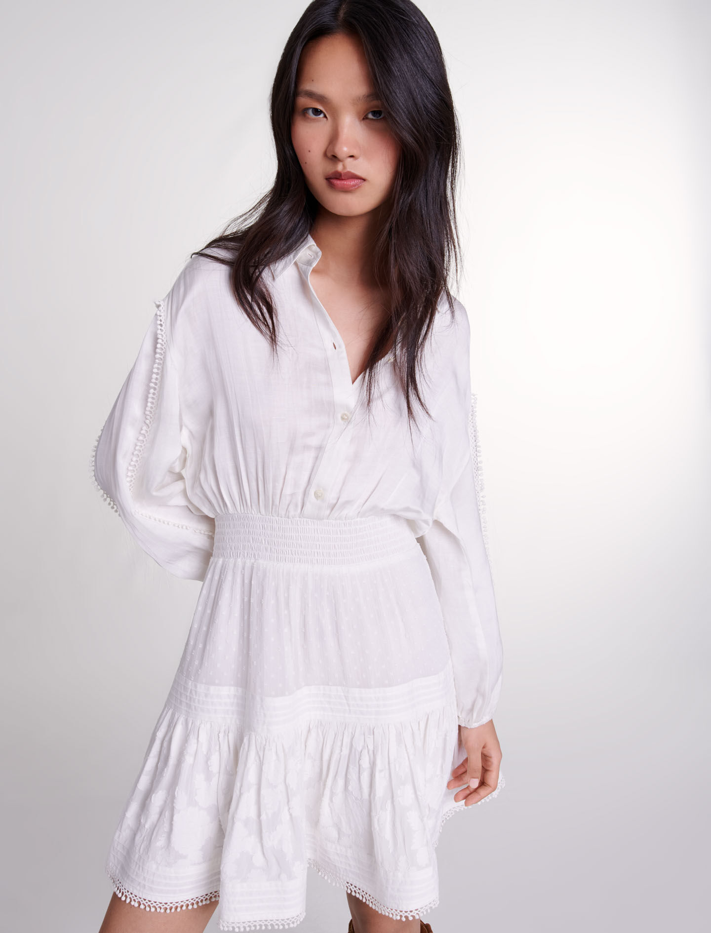 商品画像：AMERI VINTAGE PATCHWORK LACE DRESS - メルカリ 4