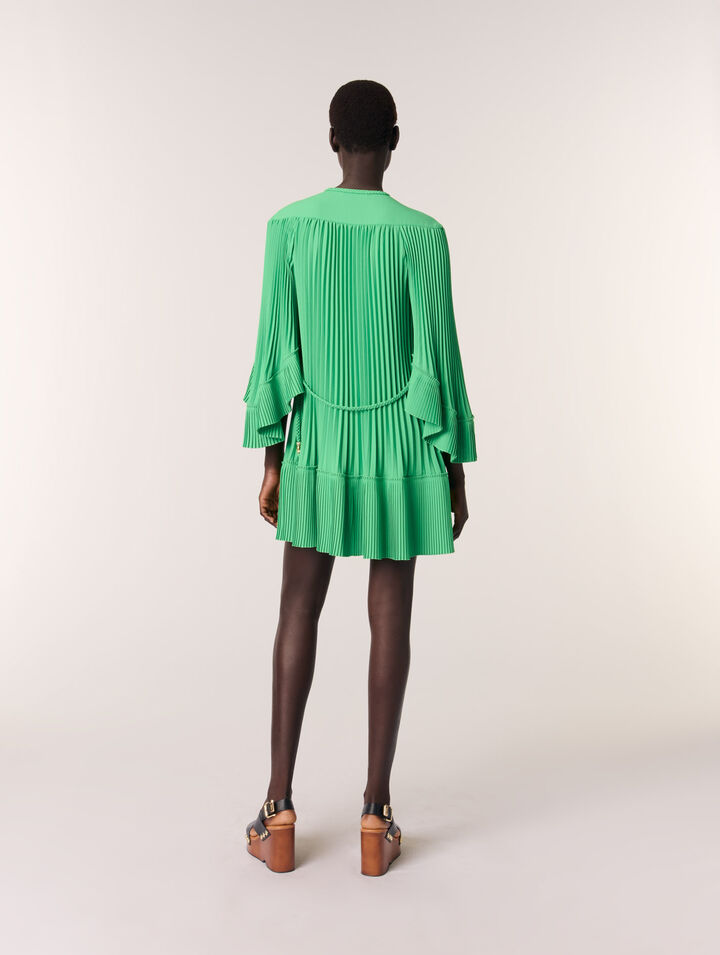 Mini pleated dress