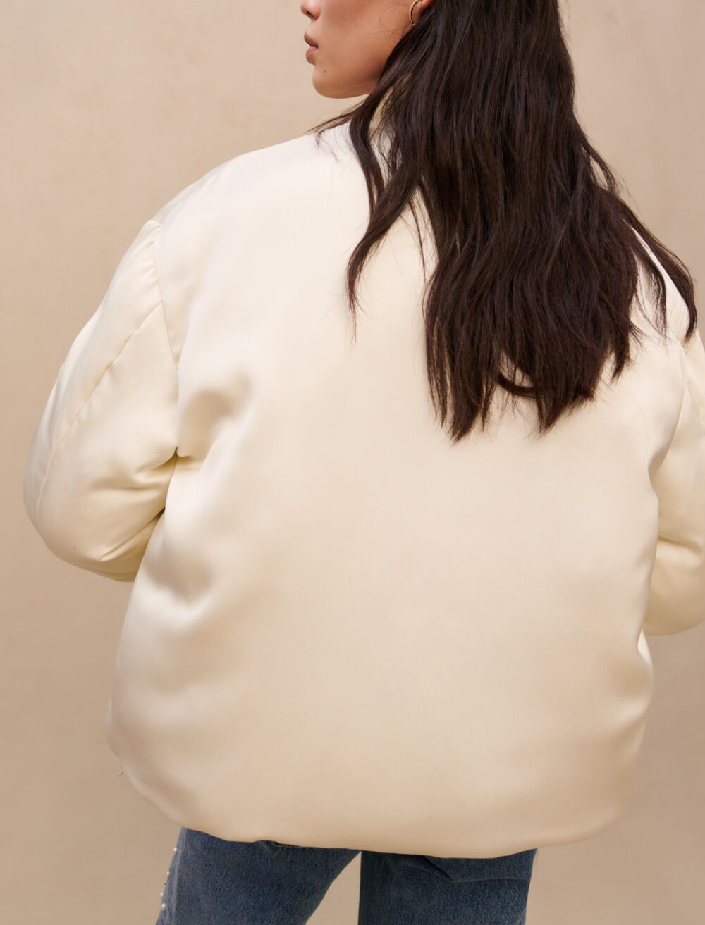 Reversible bomber White For Women | Maje