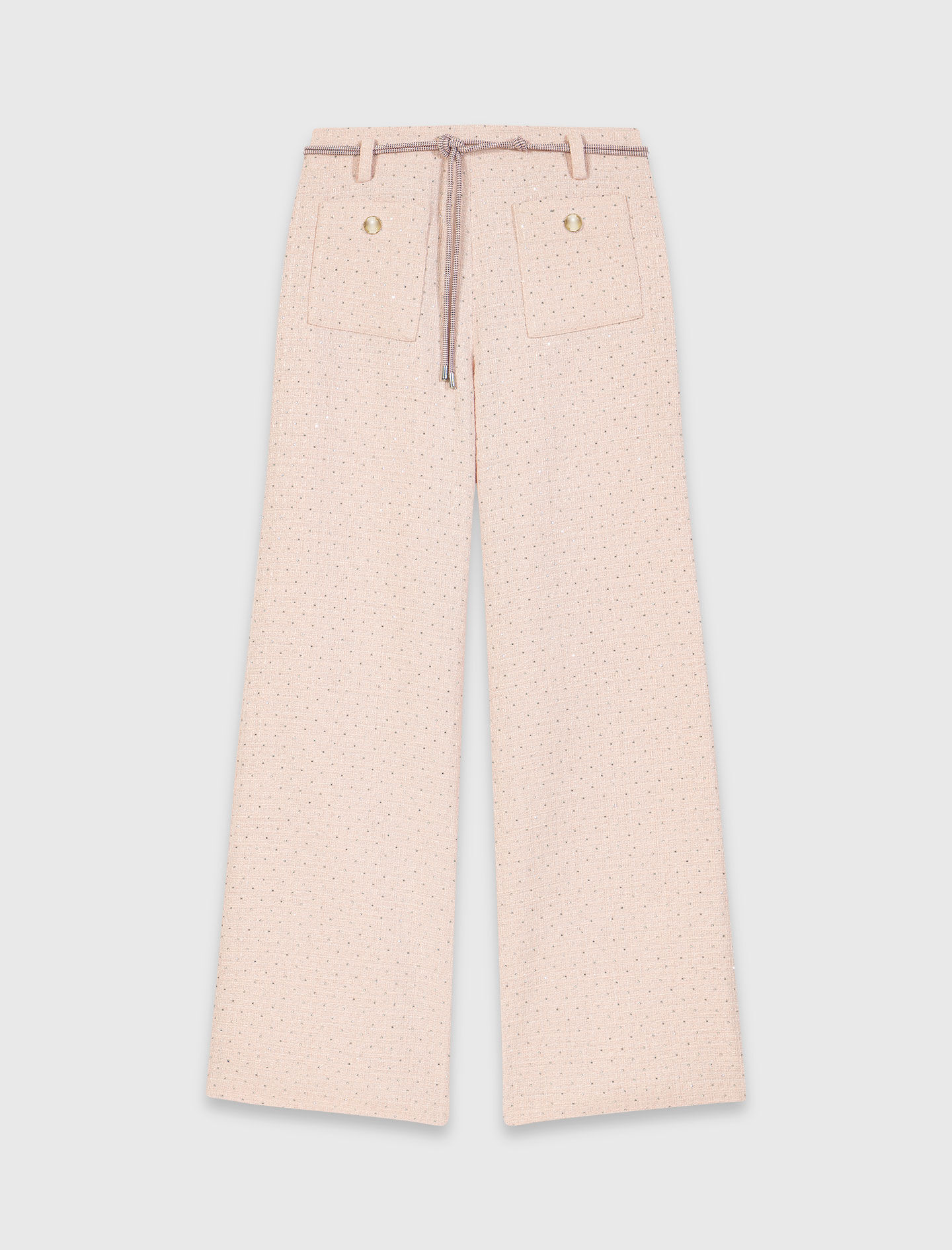 Tweed trousers Pink For Women | Maje