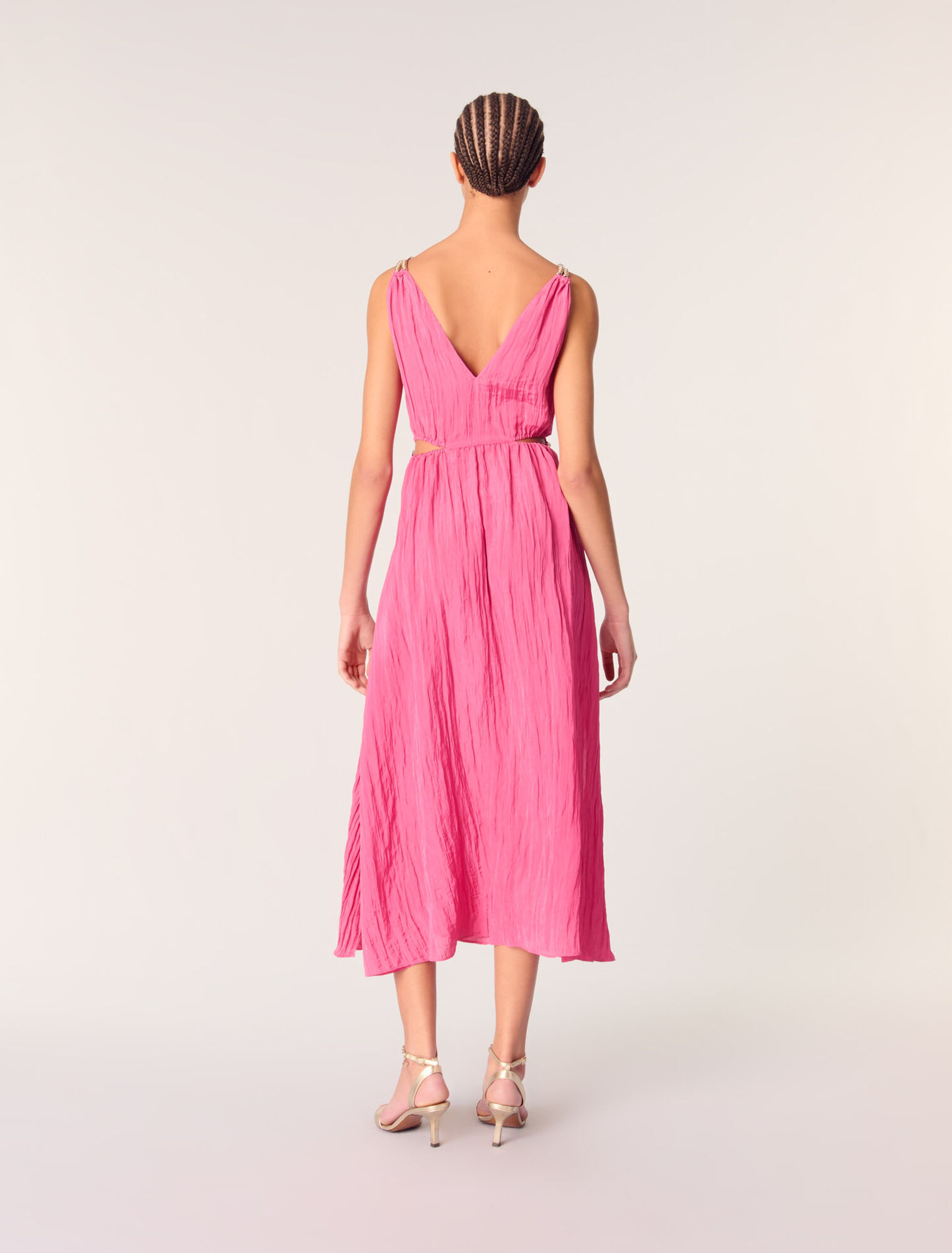 Openwork midi dress