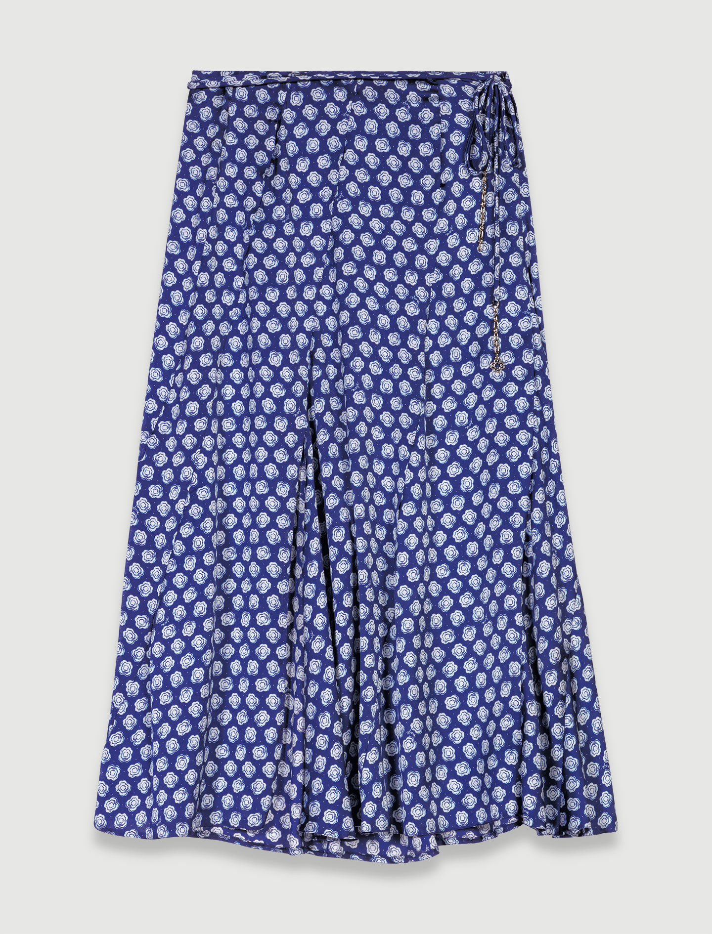 Mid-length satin-effect skirt Mid-length satin-effect skirt