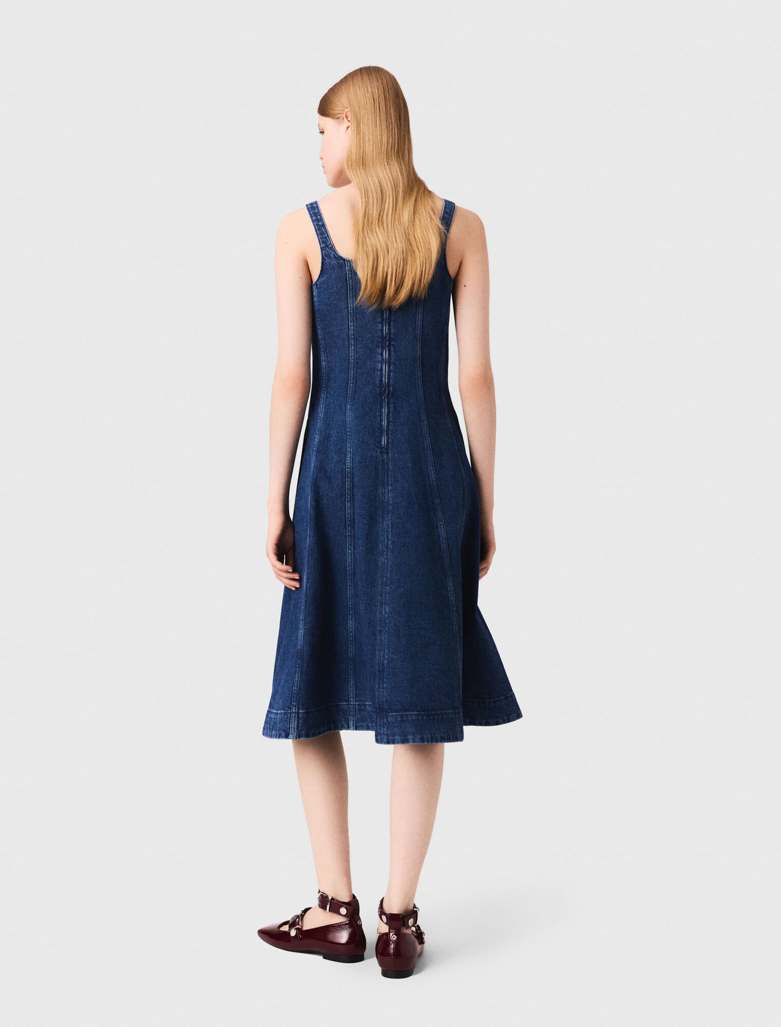 Midi denim dress