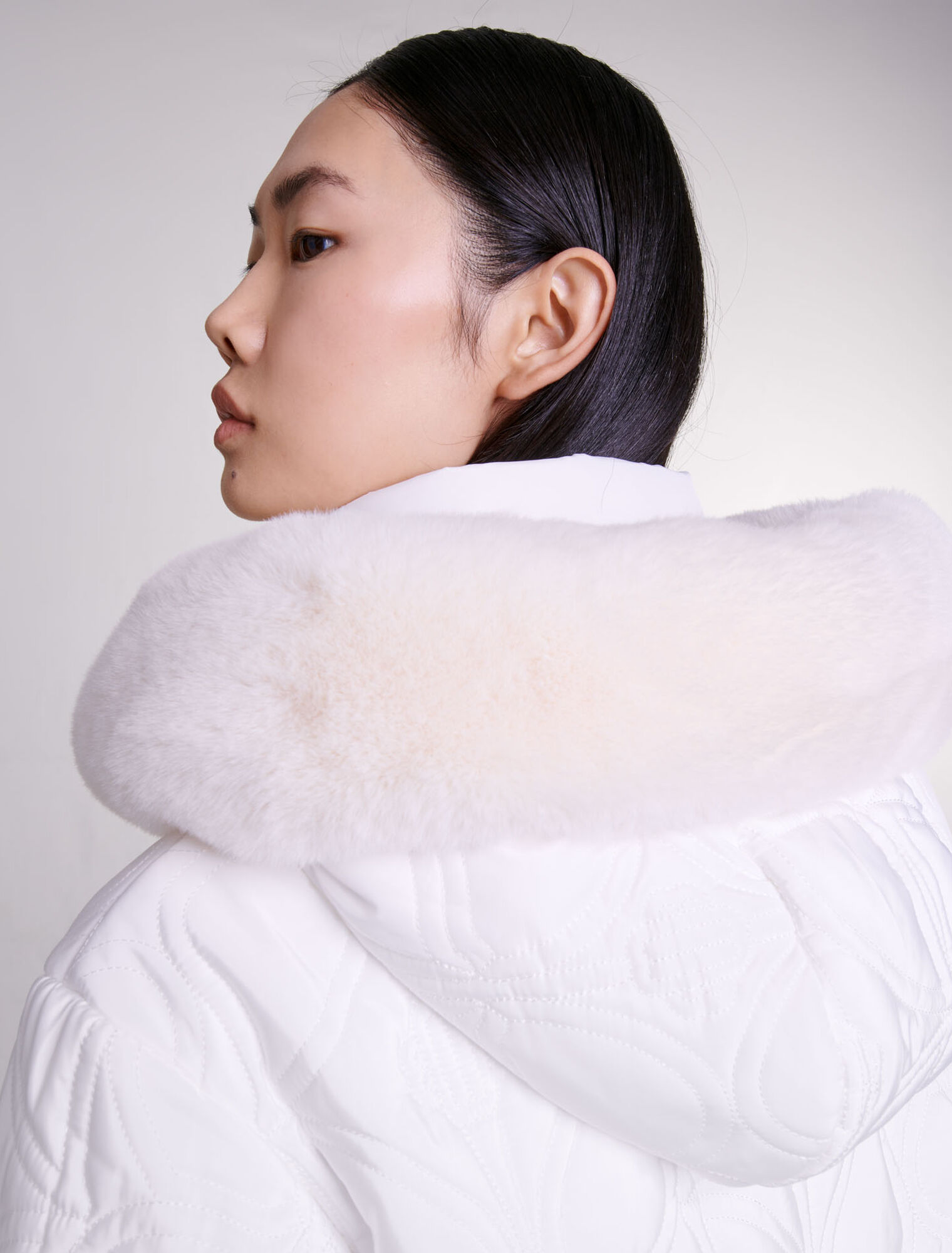 Short quilted puffer jacket