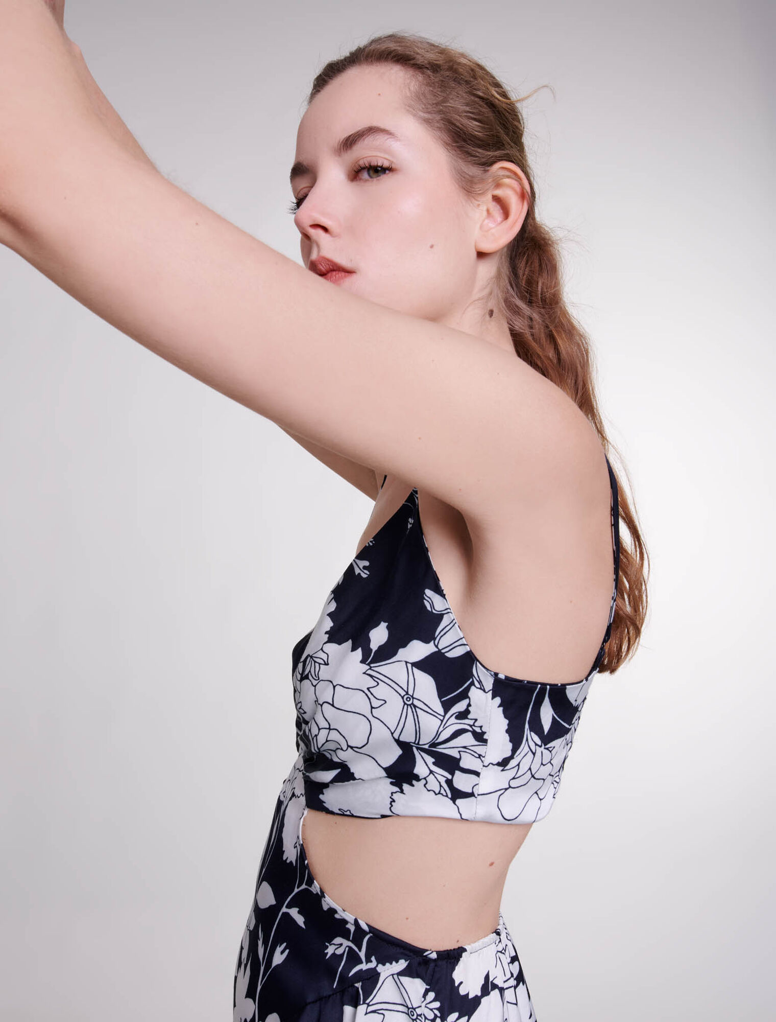 Cutaway maxi dress