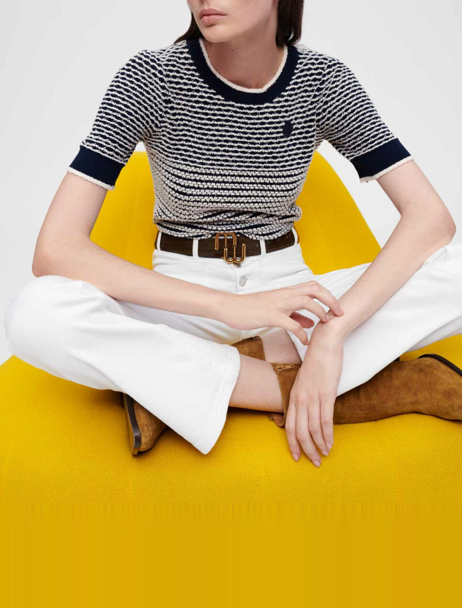 Flared jeans with pockets