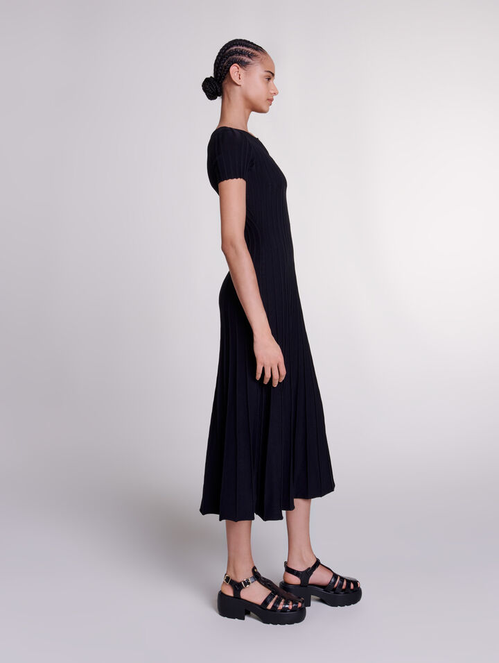 Rib knit maxi dress