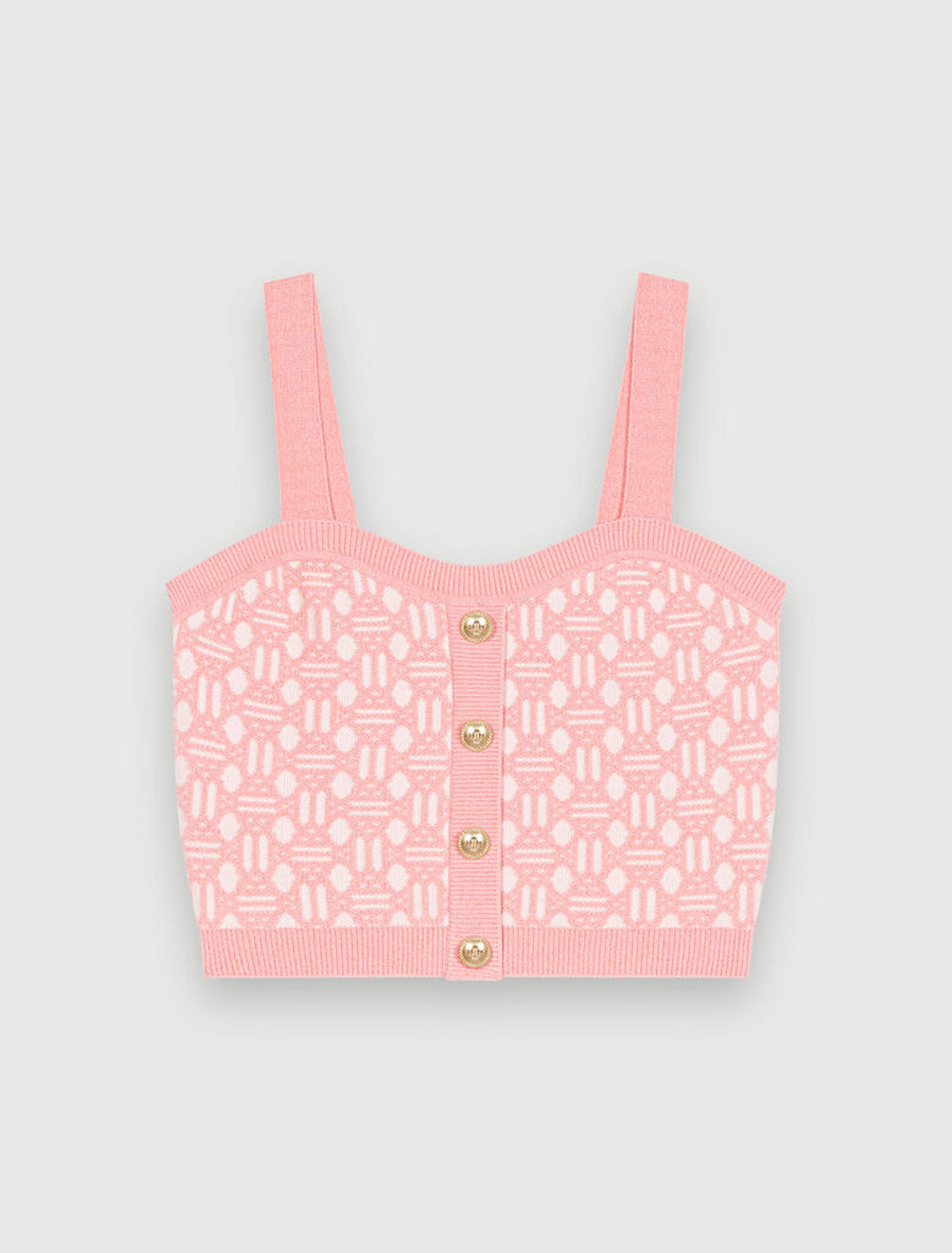 Printed knit top