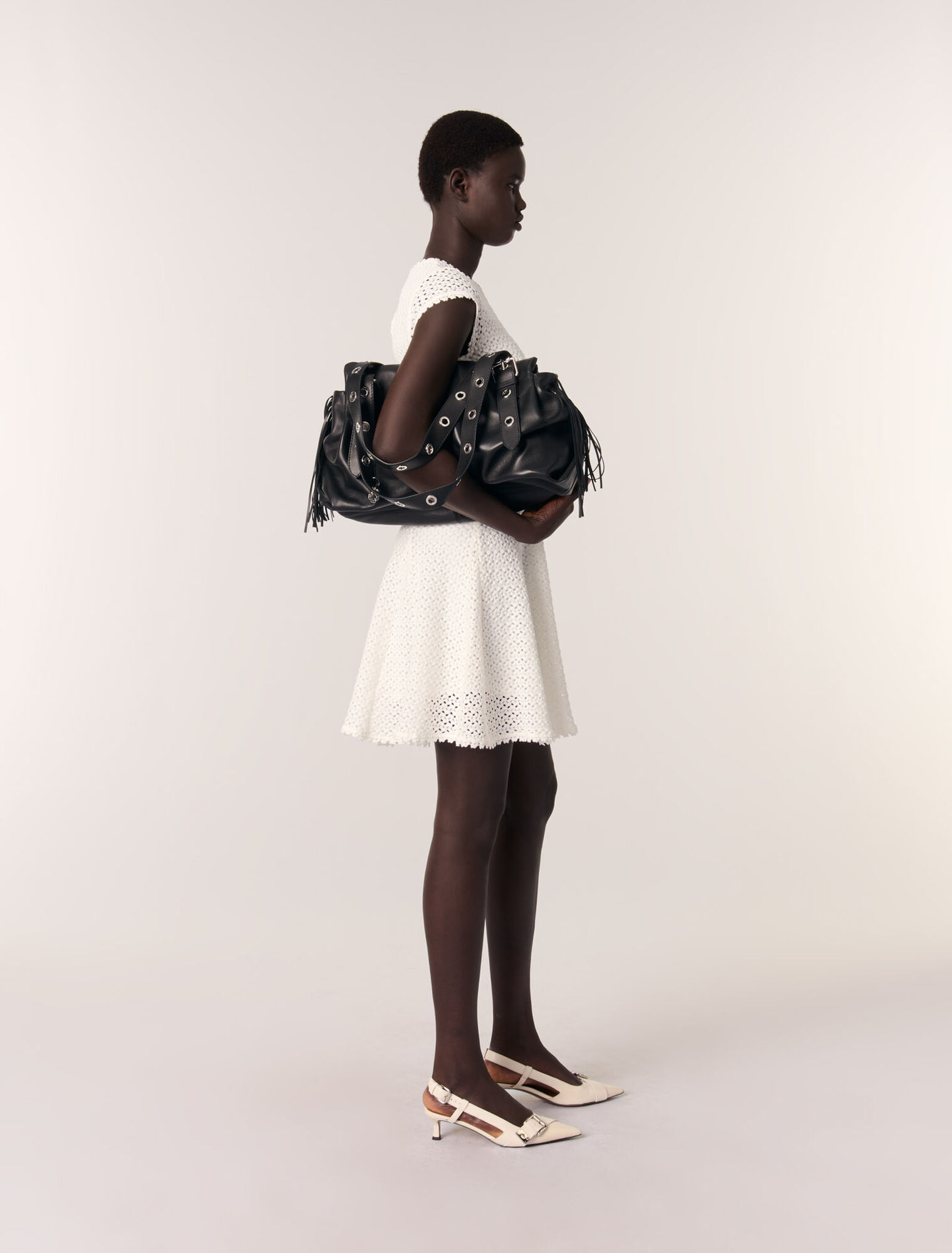 Plain leather Miss M XL bag