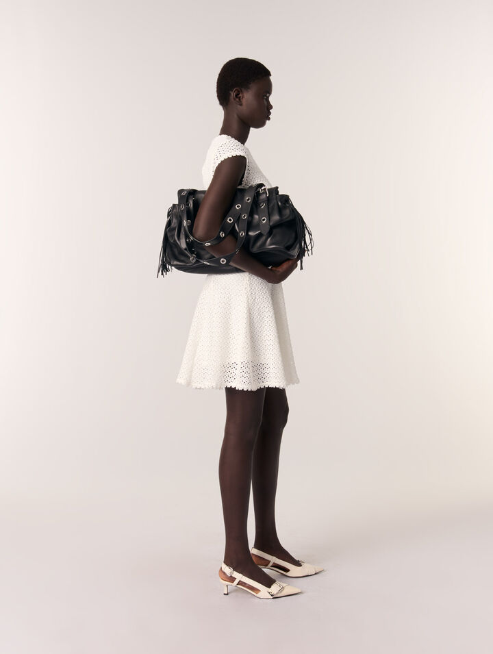 Plain leather Miss M XL bag