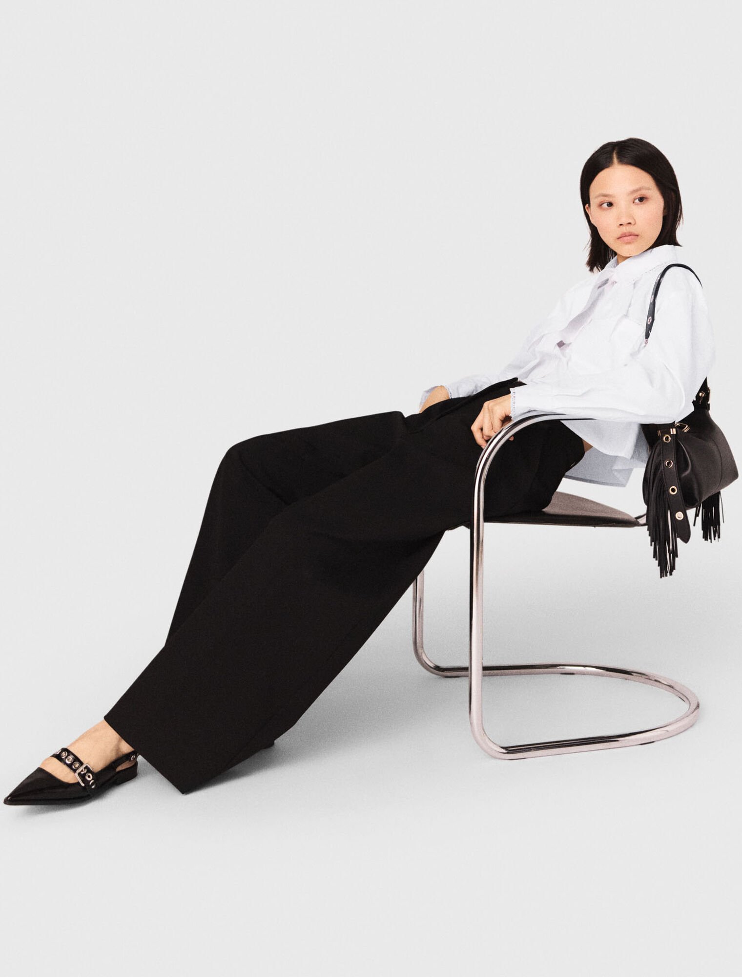 Balloon suit trousers